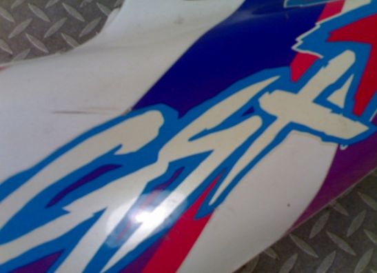 Linker achterkant Suzuki GSX R 750