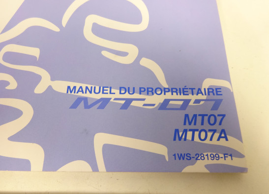 Instructieboekje Yamaha MT 07