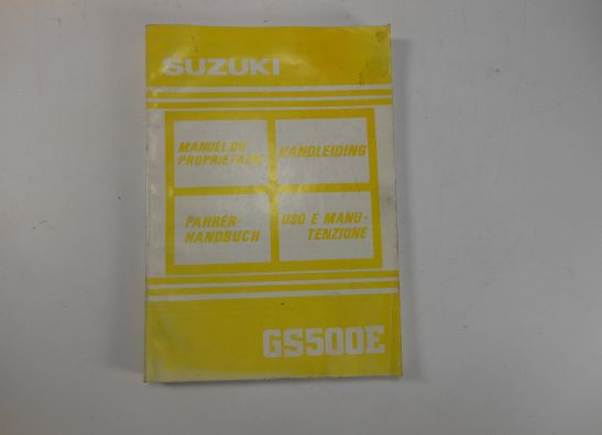 Instructieboekje Suzuki GS 500 E
