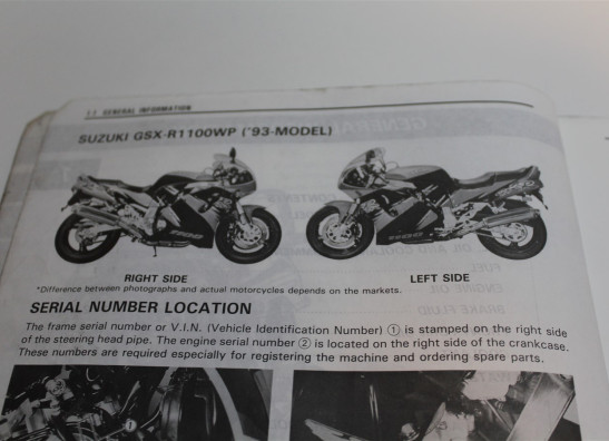 Bedienungsanleitung Suzuki GSX R 1100