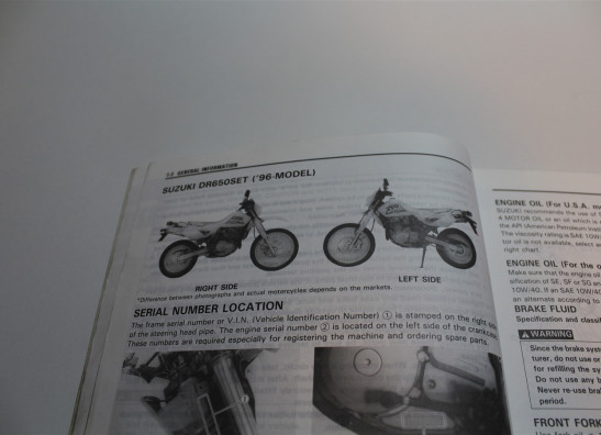Bedienungsanleitung Suzuki DR 650