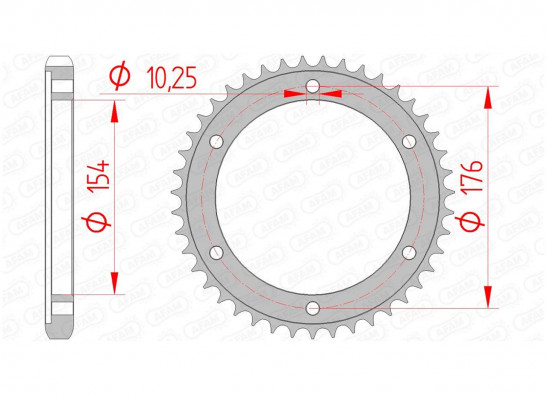 Rear sprocket Honda VFR 800 I