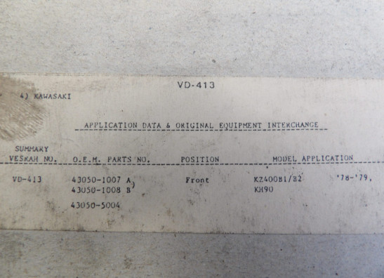 Remblokken voor Kawasaki KZ 400