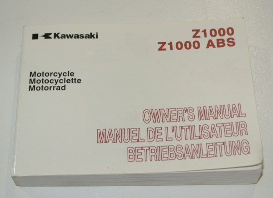 Instructieboekje Kawasaki Z 1000