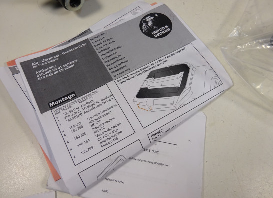 Rear carrier top box Kawasaki ER 6