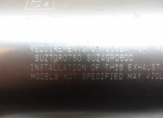 Uitlaat Suzuki GSX R 600