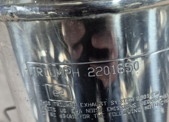 Muffler Triumph Speed Triple 1050