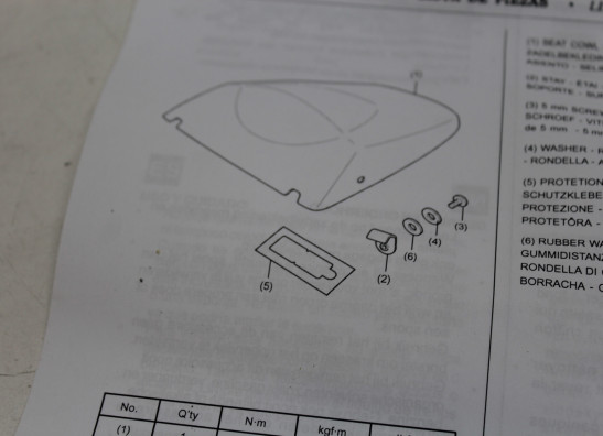 Buddy cover Honda CBF 1000