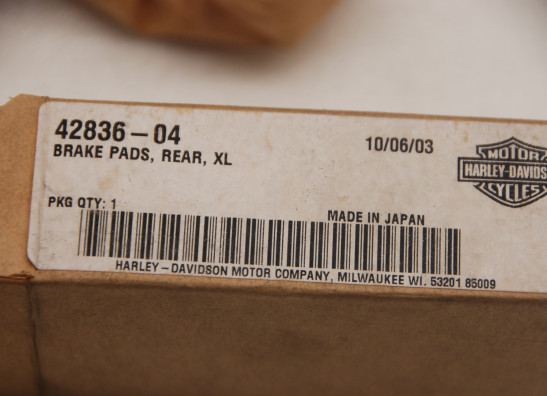 Remblokken achter Harley Davidson Sportster