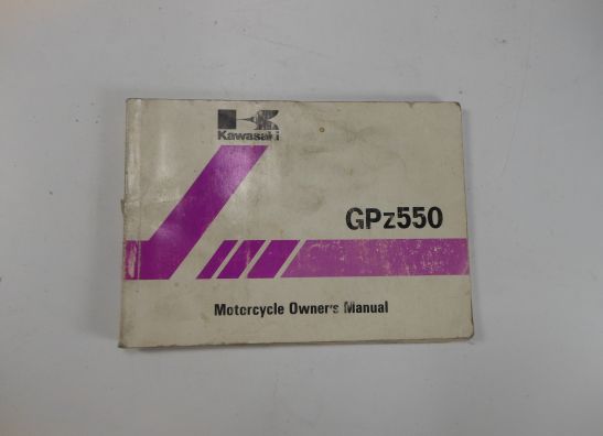 Fahrerhandbuch Kawasaki GPZ 550