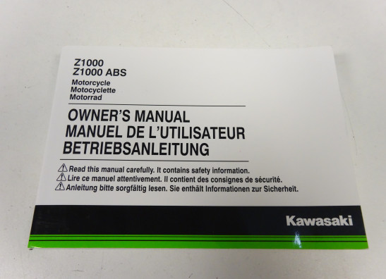 Instructieboekje Kawasaki Z 1000