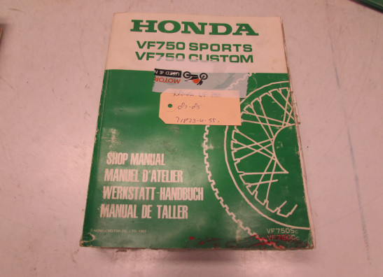Instructieboekje Honda VF 700  750 F