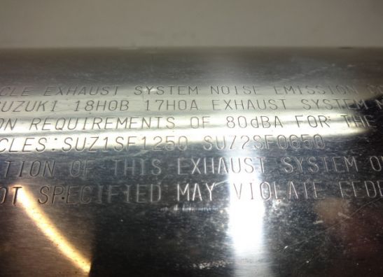 Muffler Suzuki GSF 1250 Bandit 