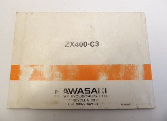 Fahrerhandbuch Kawasaki GPZ 400
