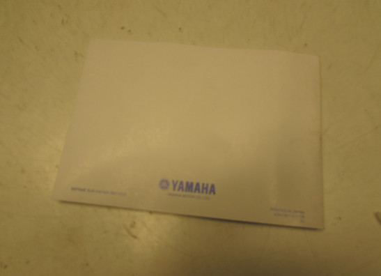 Fahrerhandbuch Yamaha FJR 1300