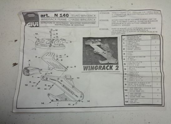 Topkofferdrager Moto Accessoires Bagage