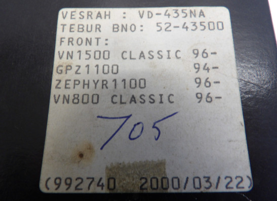 Bremsbeläge Kawasaki VN 1500