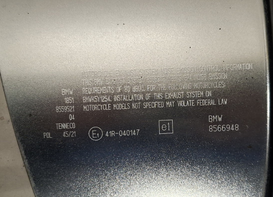 Uitlaat BMW R 1250 GS