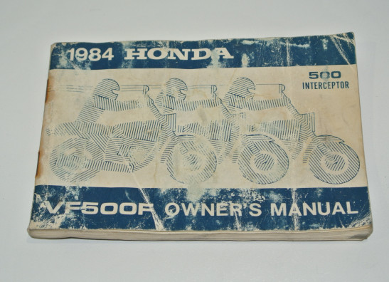 Instructieboekje Honda VF 500 