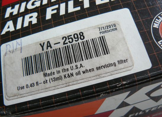 Luchtfilter Yamaha Overige Yamaha