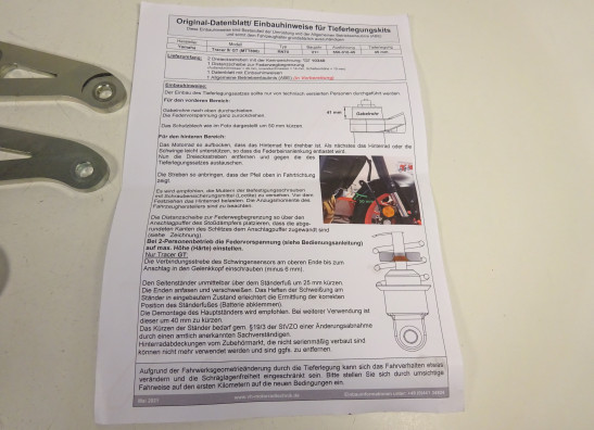 Link systeem achterveer Yamaha Tracer 9 GT