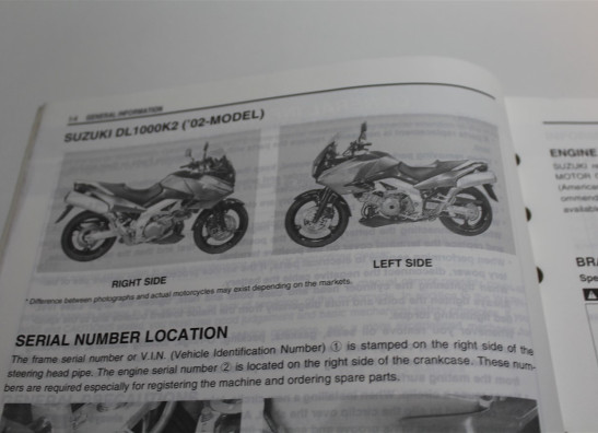 Werkplaatshandboek Suzuki DL 1000 V STROM