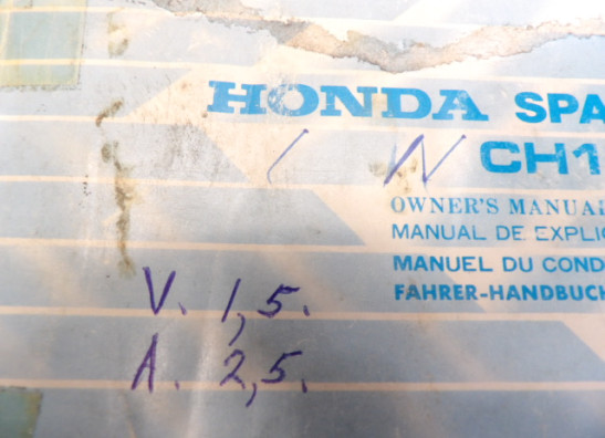 Manuel Honda Overige Honda