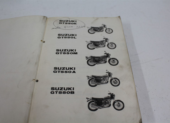 Onderdelenboek Suzuki GT 550
