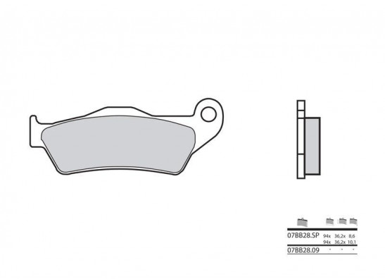 Braking pads rear BMW R 1200 GS