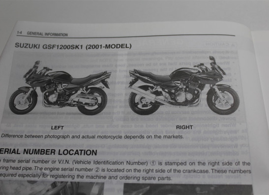 Bedienungsanleitung Suzuki GSF 1200 Bandit