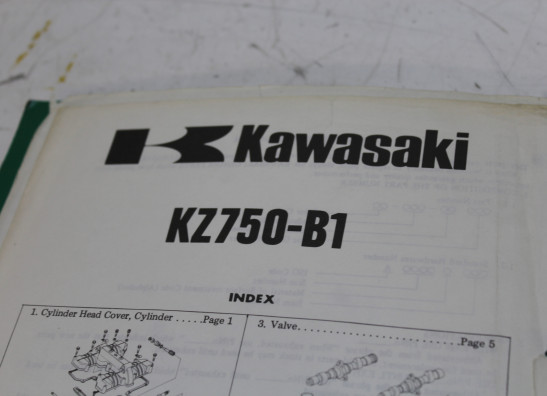 Parts book Kawasaki Z 750