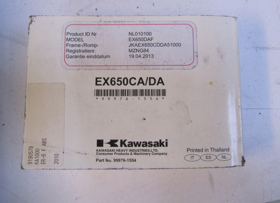Instructieboekje Kawasaki ER 6