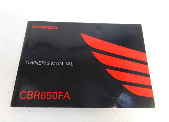 Instructieboekje Honda CBR 650 F