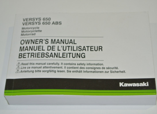 Instructieboekje Kawasaki VERSYS 650