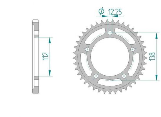 Ketting en tandwielset Honda CBR 900 RR