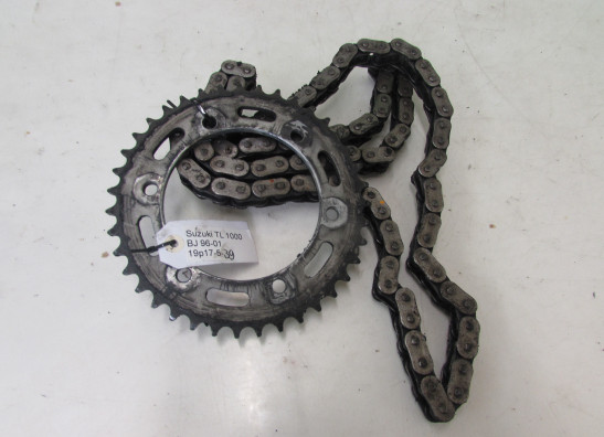 Chain and sprocket kit Suzuki TL 1000