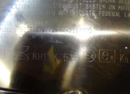 Uitlaat Kawasaki Z 1000