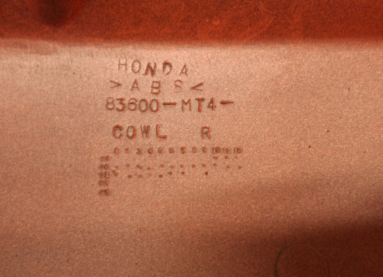 Rechter achterkant Honda VFR 750