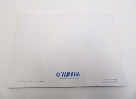 Instructieboekje Yamaha Overige Yamaha