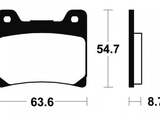 Remblokken achter Yamaha XJ 900 S Diversion