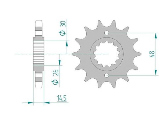 Ketting en tandwielset Honda VFR 800 I