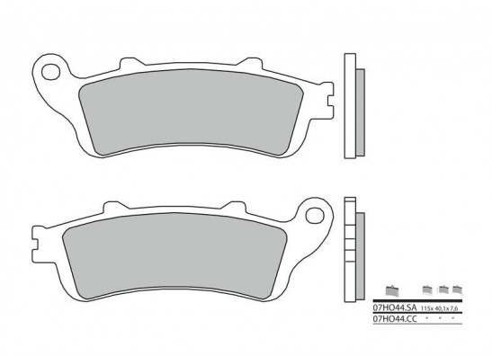 Remblokken voor Honda ST 1100 Pan European
