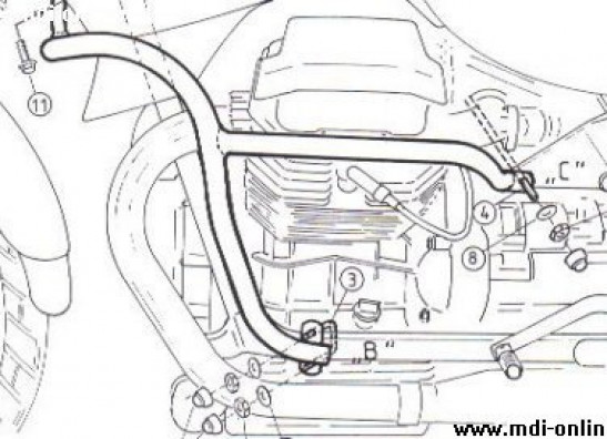 Motorschutzbugel Sturzbugel Moto Guzzi Quota 1000