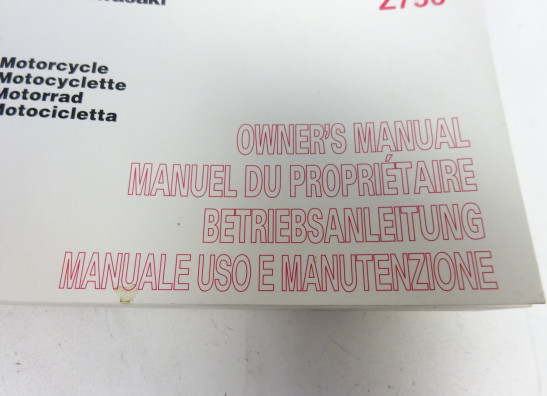 Fahrerhandbuch Kawasaki Z 750
