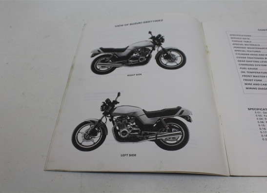 Werkplaatshandboek Suzuki GSX 1100 E