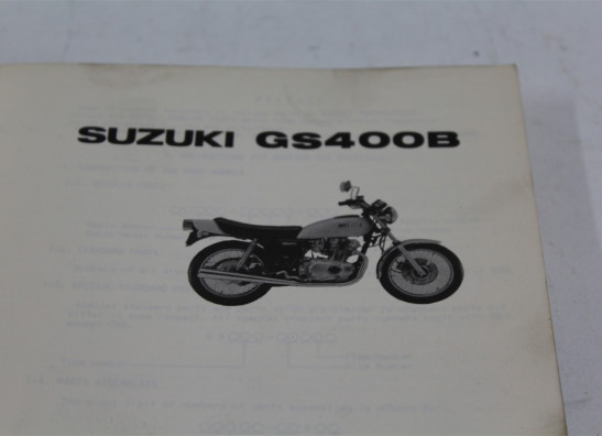 Teilebuch Suzuki GS 400