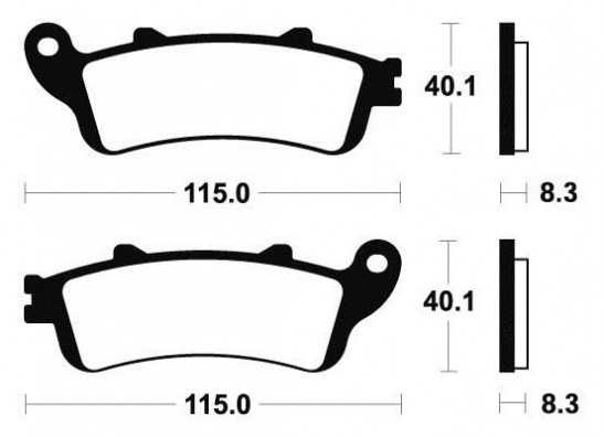 Remblokken achter Honda VFR 800 I
