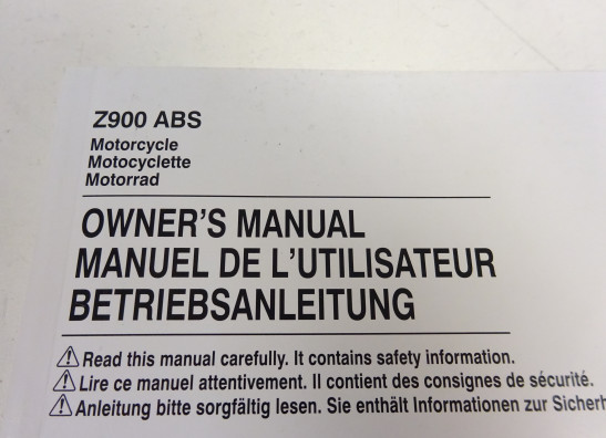 Instructieboekje Kawasaki Z 900