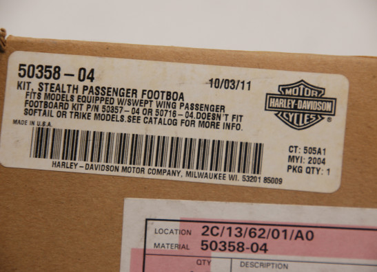 Duo footrest set Harley Davidson Dyna