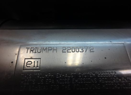 Uitlaat Triumph Tiger 1050